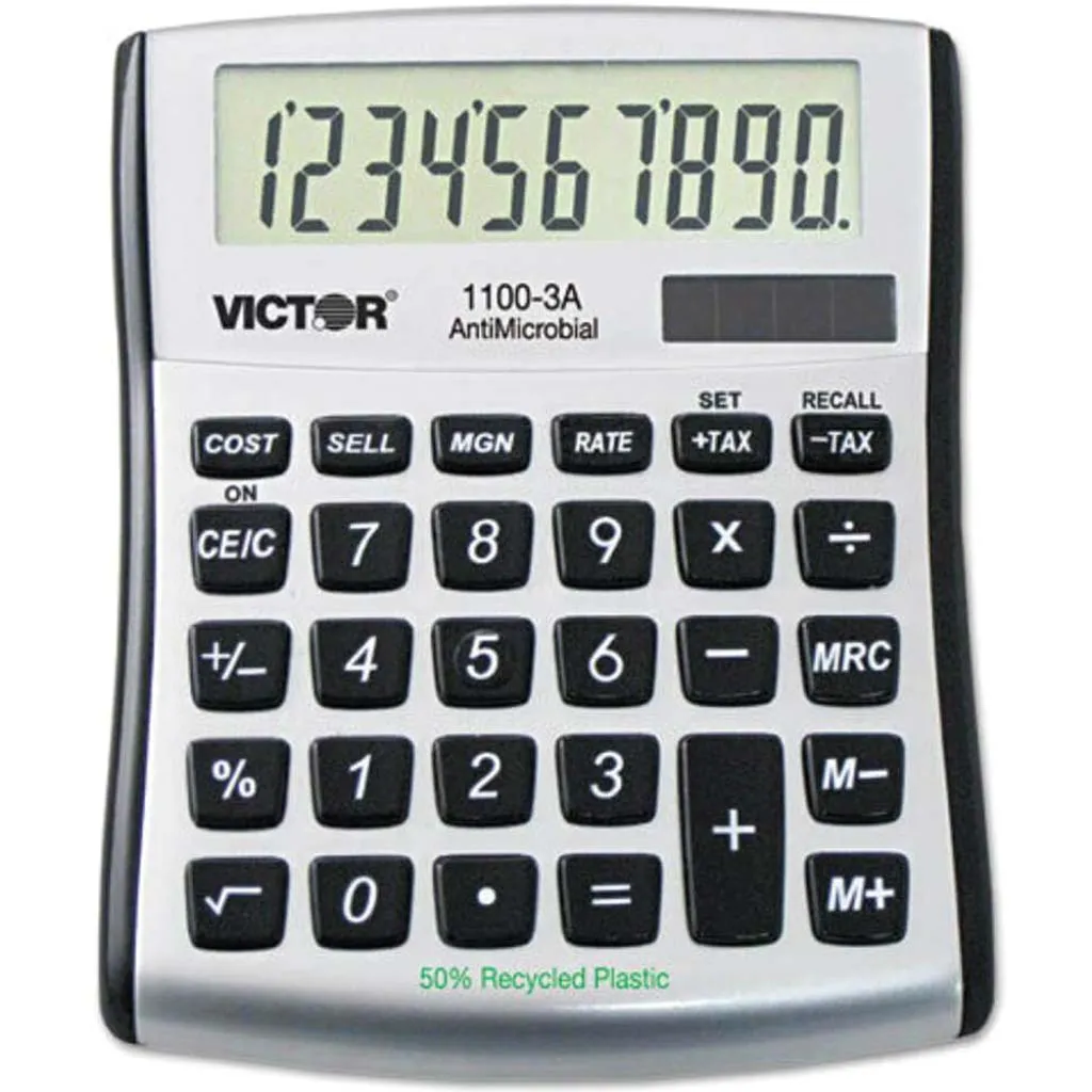 10 DIGIT DESKTOP CALC, ANTIMCR