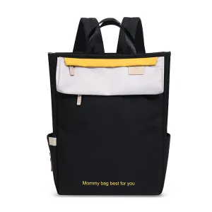 2025 women's mommy bag new multi-functional waterproof large-capacity storage bag simple casual college student backpack