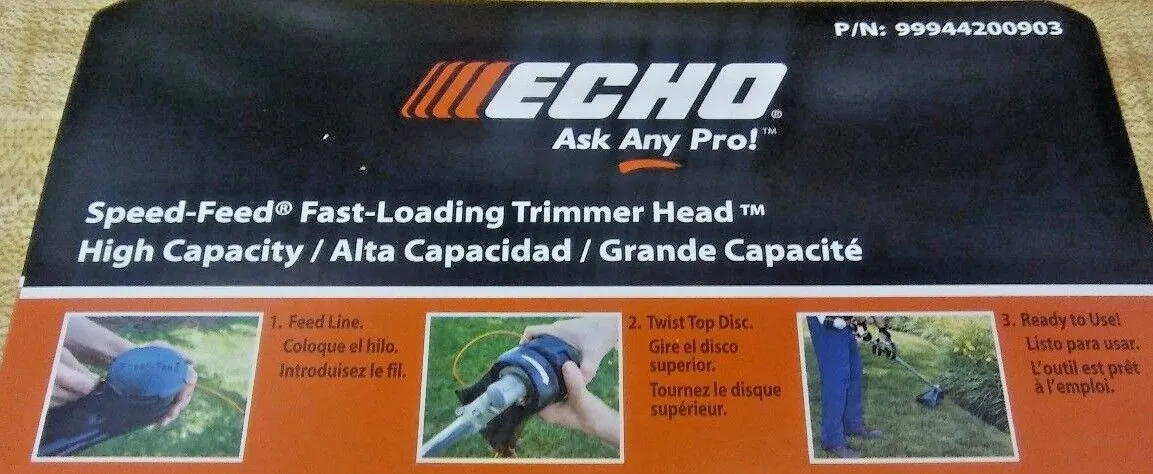 (3 Pack) Echo HIGH-CAPACITY Speed Feed 450 Trimmer Head 99944200903