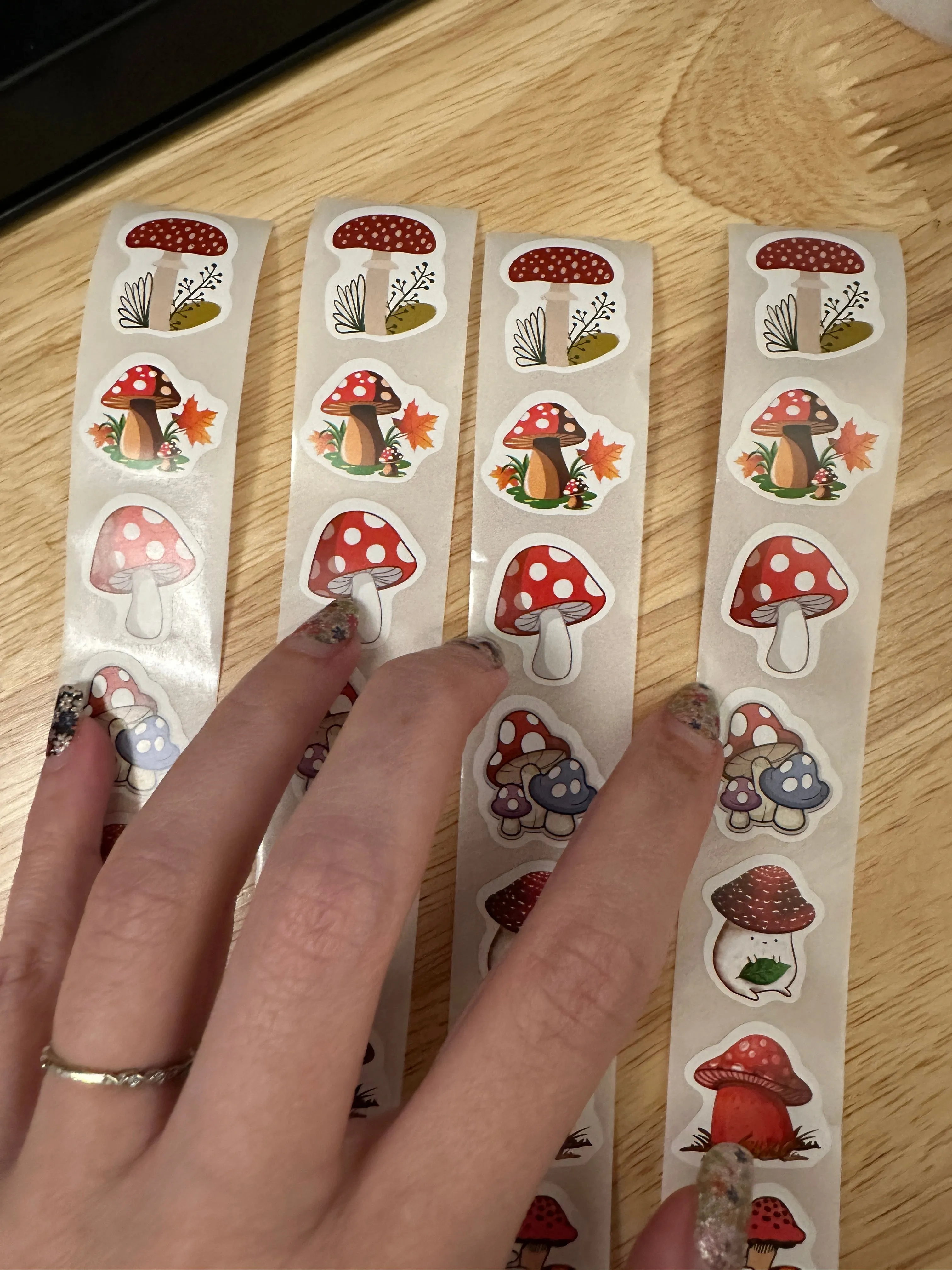 40 pieces Mushroom Sticker Pack