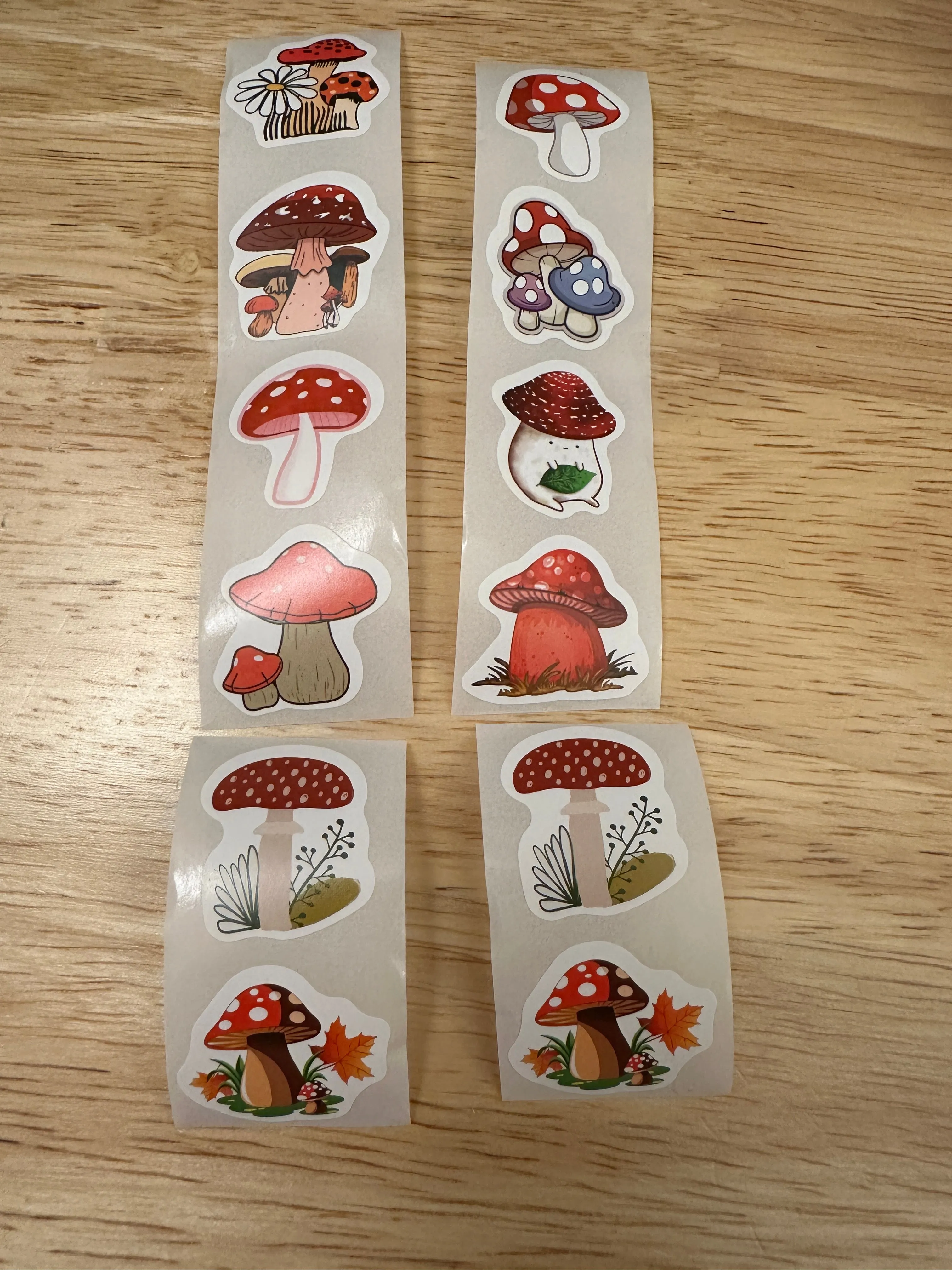 40 pieces Mushroom Sticker Pack