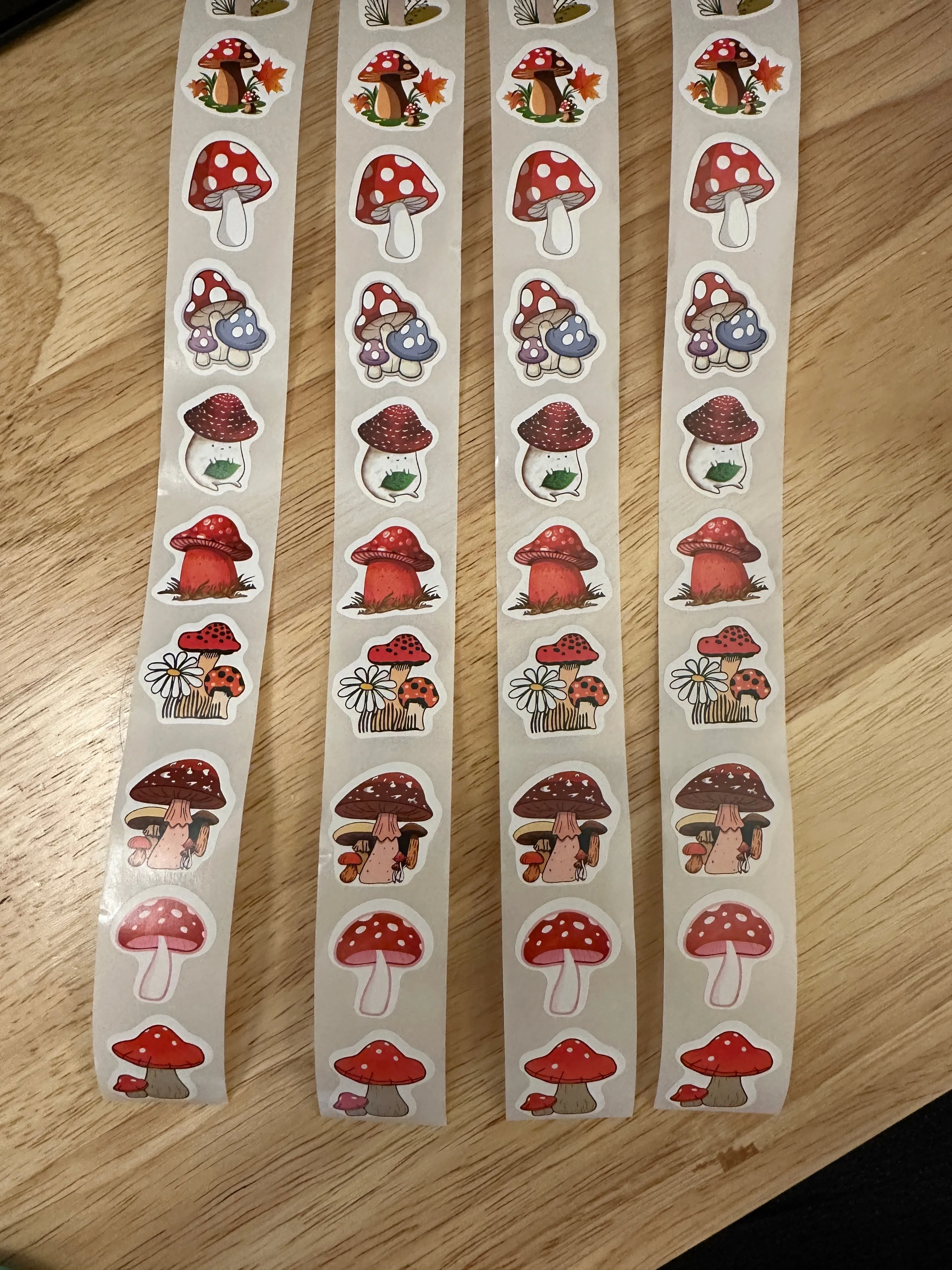 40 pieces Mushroom Sticker Pack