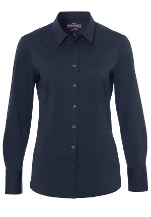 4030-91900 - Functional Bluse Slim Fit - blau