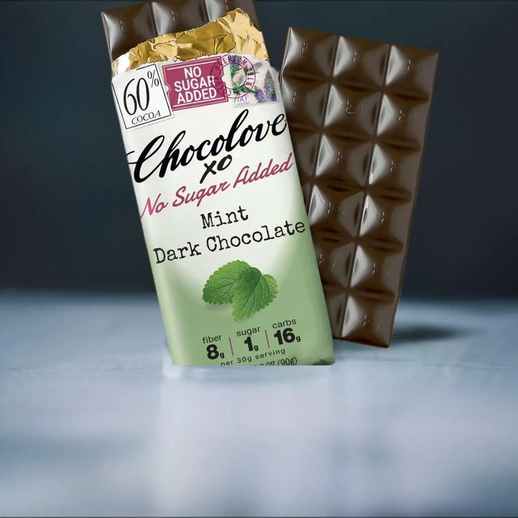 60% No Sugar Mint Dark Chocolate