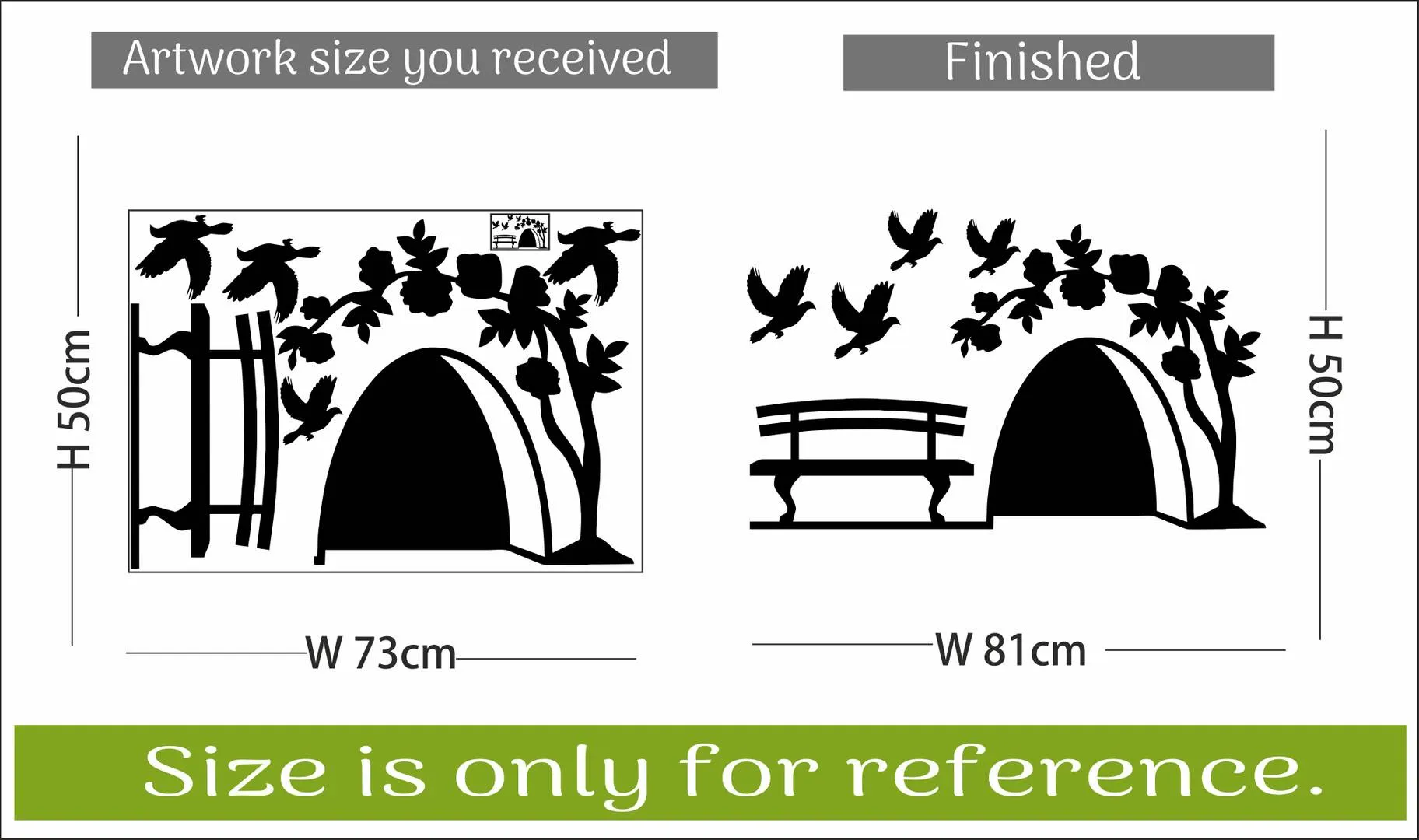 A Cave Wall Stickers Size 50 cm X  81 cm