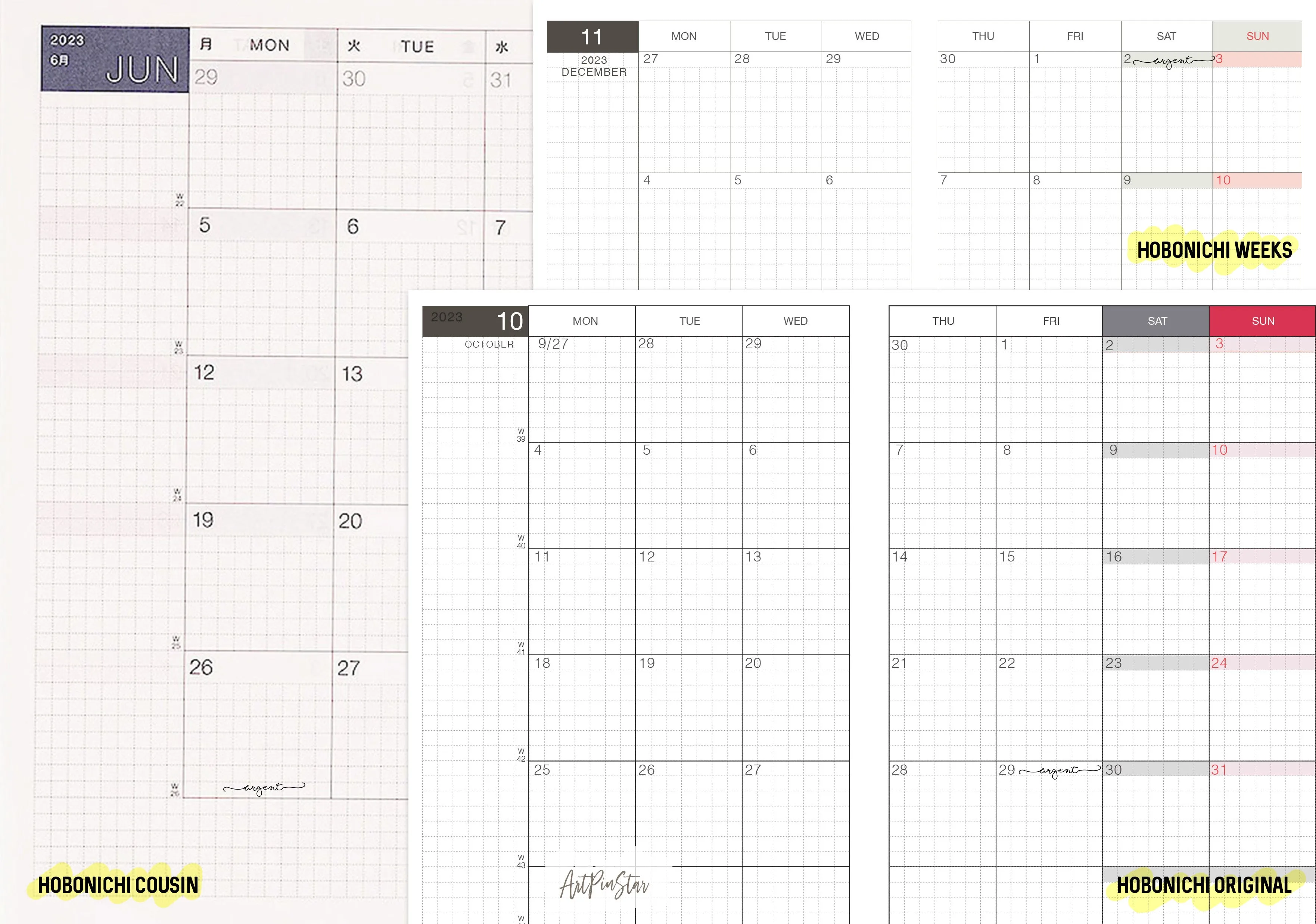 A111i | Lettering Functional Planner, Notes