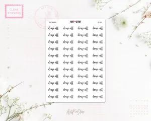 A125h | Lettering, drop-off