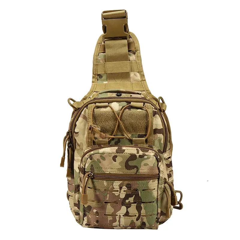 A88060-1 Yakeda Small Outdoor Waterproof Edc Laser Cut Pistol Concealed Tactical Crossbody Shoulder Pack Chest Sling Chest Bag