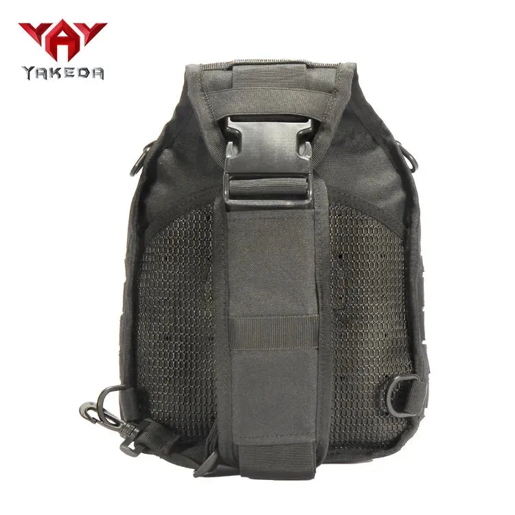 A88060-1 Yakeda Small Outdoor Waterproof Edc Laser Cut Pistol Concealed Tactical Crossbody Shoulder Pack Chest Sling Chest Bag