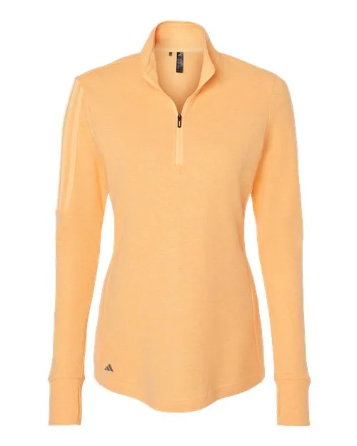 Adidas Women's 3-Stripes Quarter-Zip Sweater A555