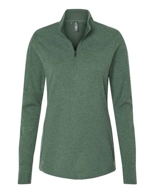 Adidas Women's 3-Stripes Quarter-Zip Sweater A555