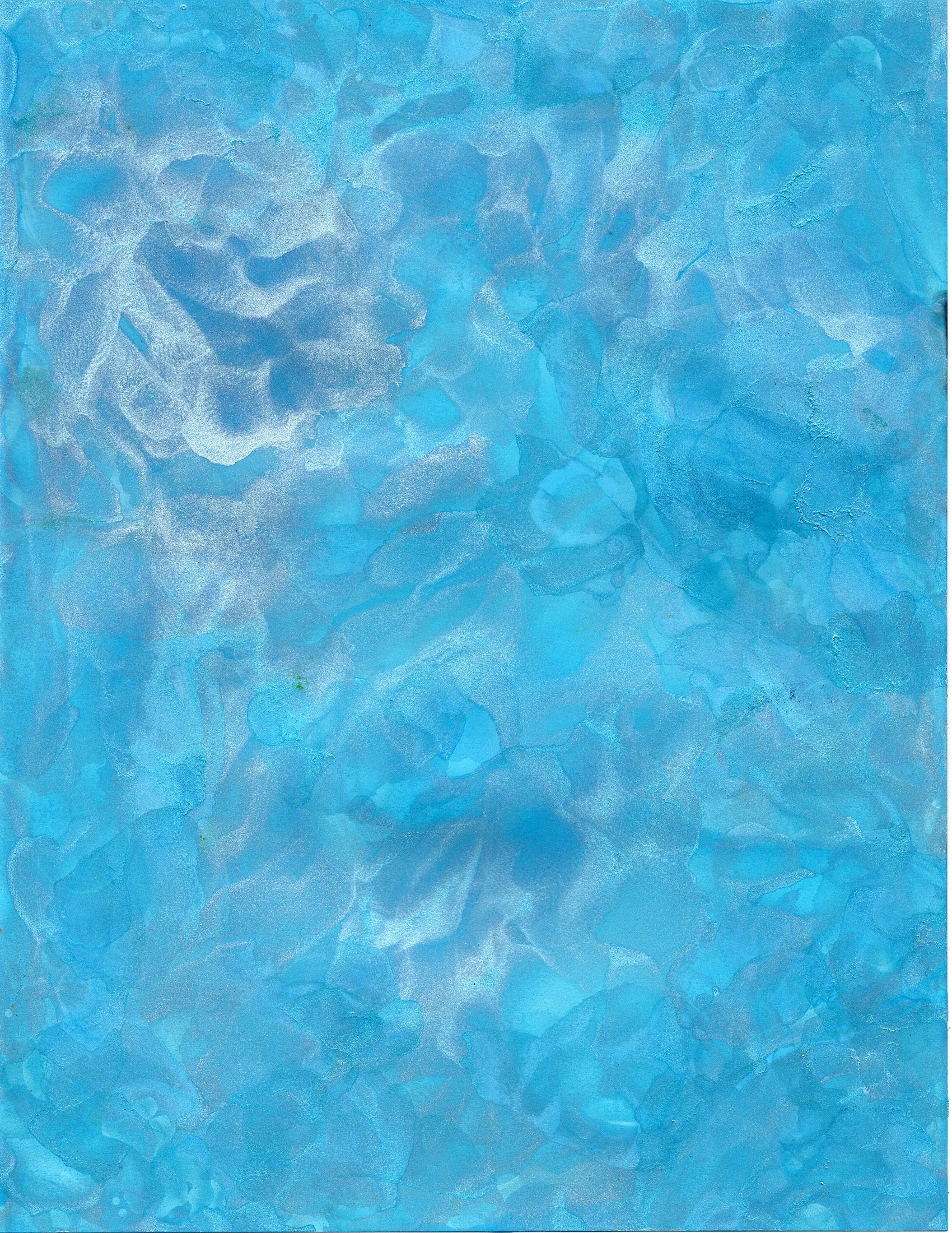 Alcohol Prints  Blues & Aqua