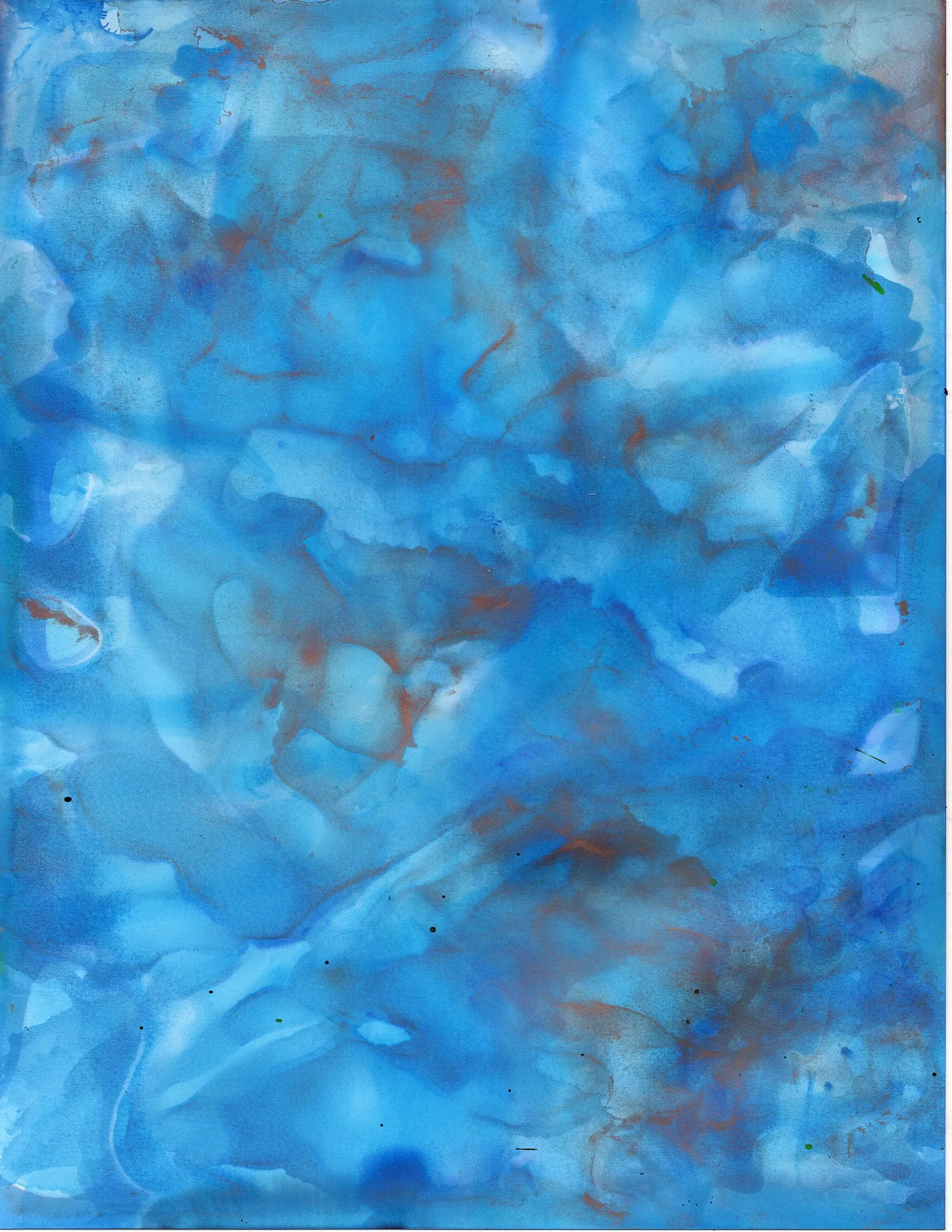 Alcohol Prints  Blues & Aqua