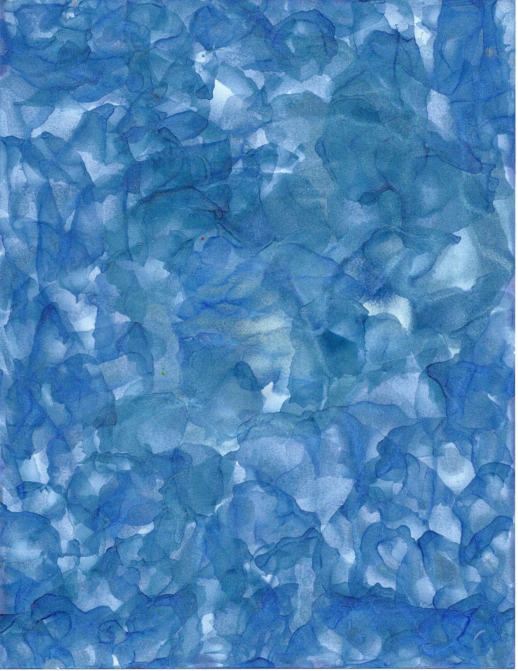 Alcohol Prints  Blues & Aqua