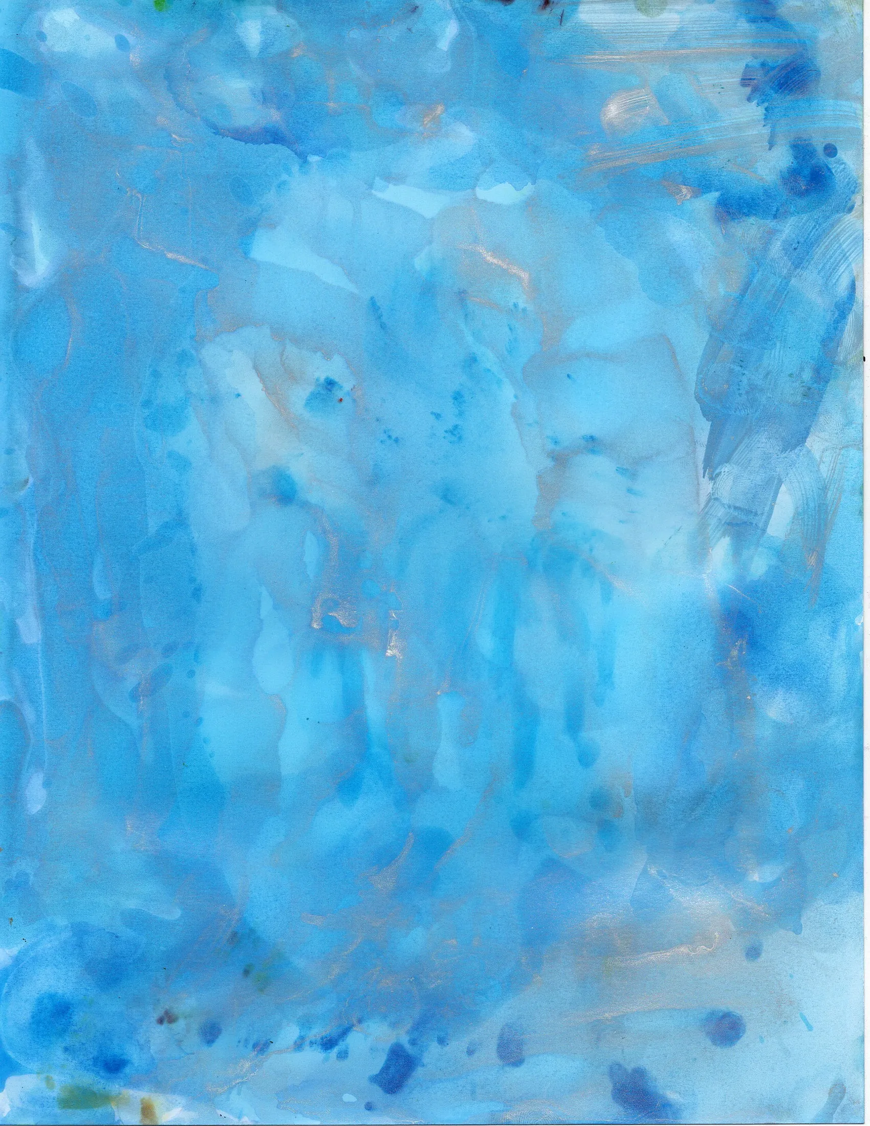Alcohol Prints  Blues & Aqua