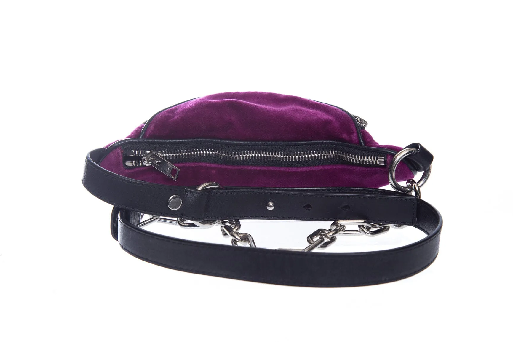 Alexander Wang Purple Velvet Fanny Pack