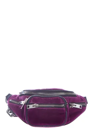Alexander Wang Purple Velvet Fanny Pack