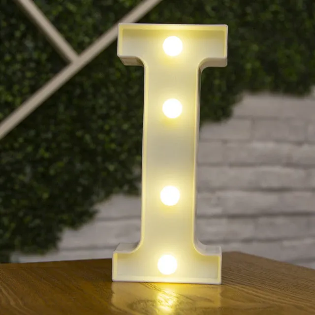 Alphabet Letter LED Lights Luminous Number Lamp Decor Battery Night Light for home Wedding Birthday Christmas party Decoration