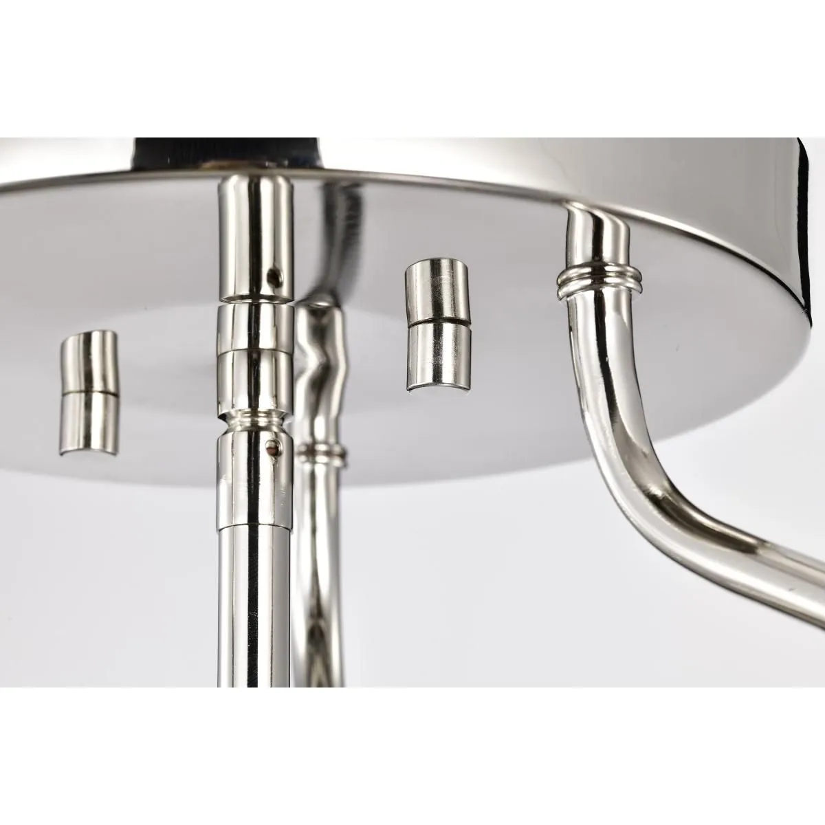 Amado 14 in. 3 lights Semi-flush Mount Light Polished Nickel Finish