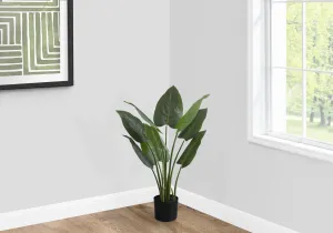 Artificial Plant, 37" Tall, Aureum Tree, Indoor, Faux, Fake, Floor, Greenery, Potted, Real Touch, Decorative, Green Leaves, Black Pot