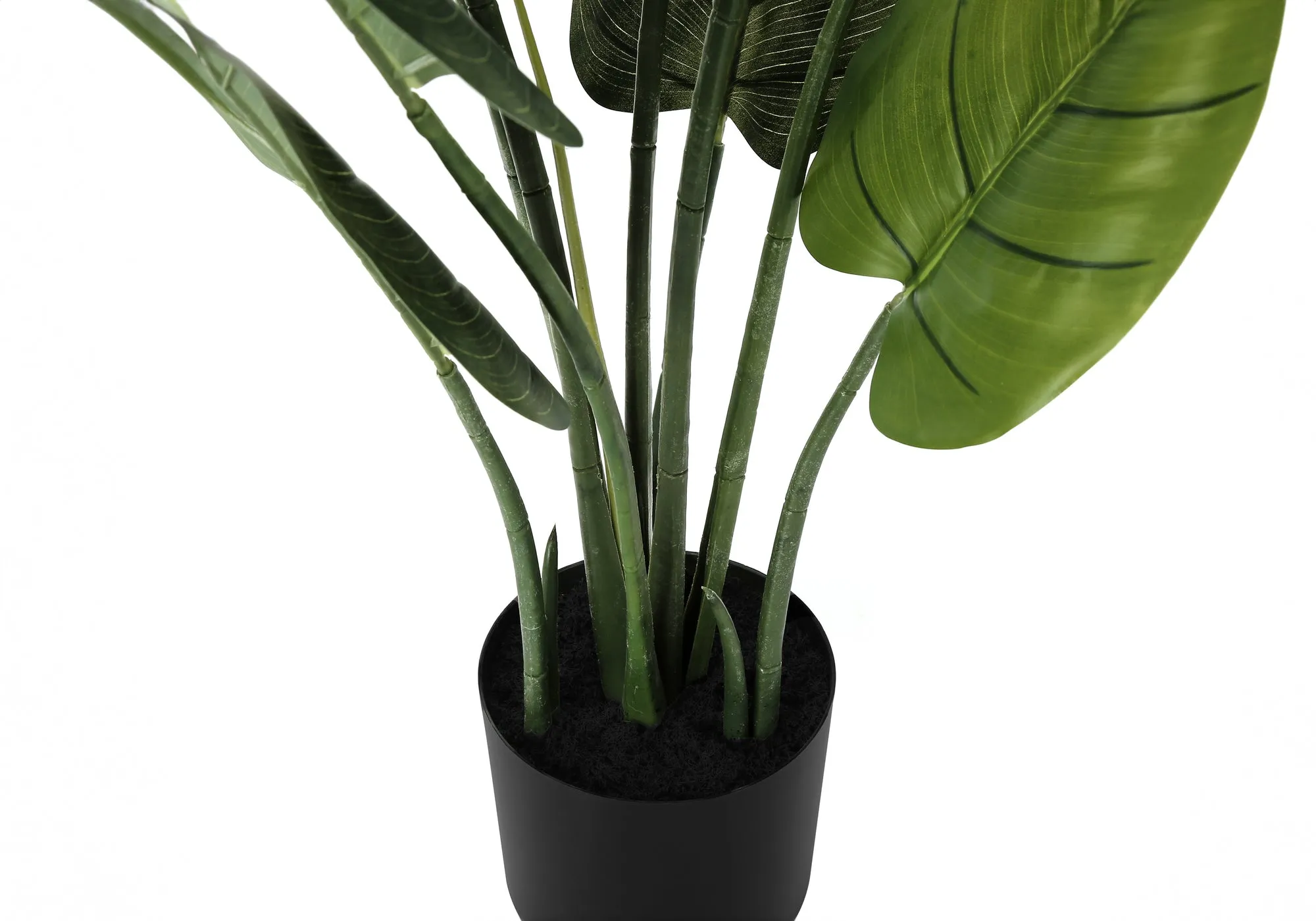 Artificial Plant, 37" Tall, Aureum Tree, Indoor, Faux, Fake, Floor, Greenery, Potted, Real Touch, Decorative, Green Leaves, Black Pot