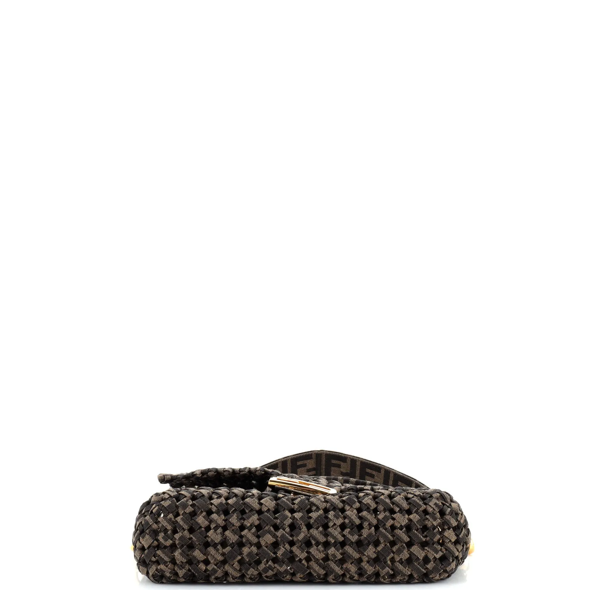 Baguette NM Bag Woven Zucca Canvas Medium