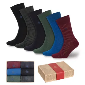 Bambooven Men’s Dress & Trouser Socks – Odor-Free Bamboo (6 Pairs) 419