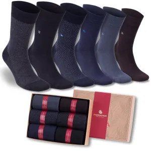 Bambooven Men’s Dress & Trouser Socks – Odor-Free Bamboo (6 Pairs) 544