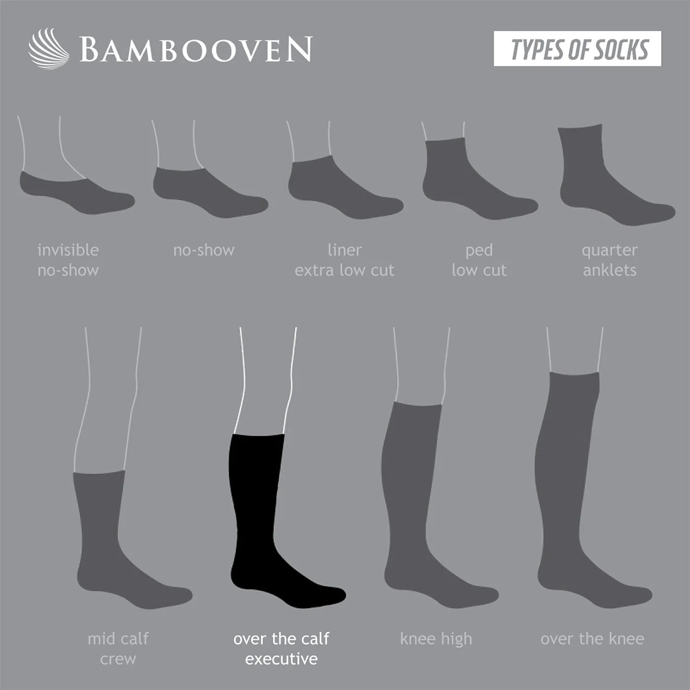 Bambooven Men’s Dress & Trouser Socks – Odor-Free Bamboo (6 Pairs) 544