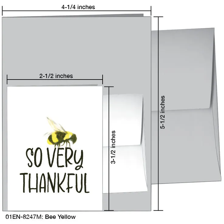 Bee Yellow, Greeting Card (8247M)