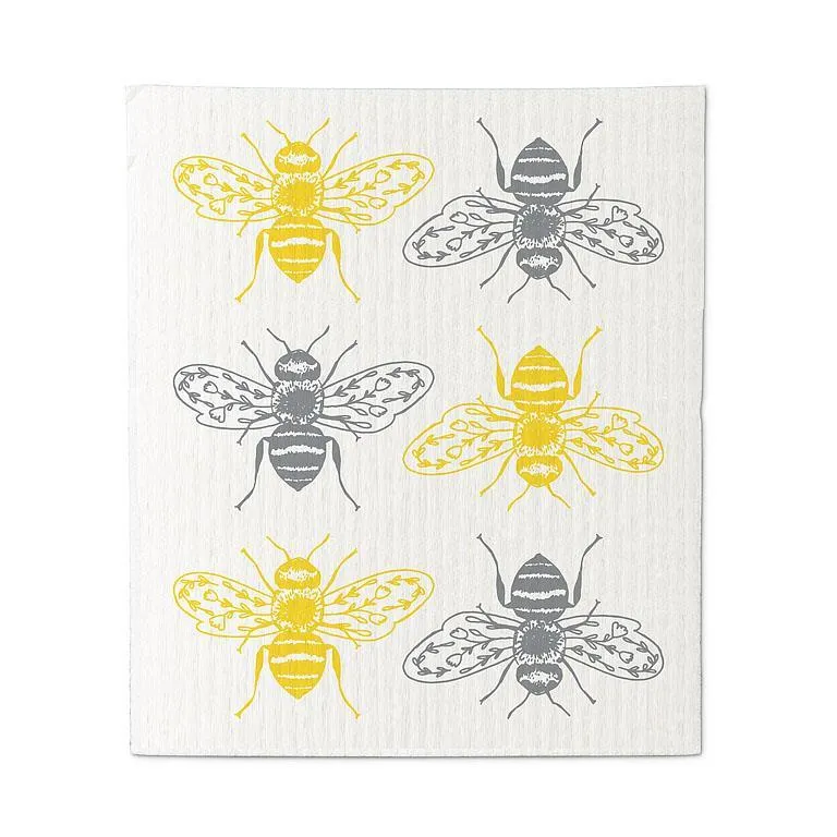 Bees Swedish Dish Cloths-Set of 2