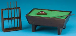 Billiard/Pool Table Set Walnut Finish