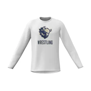 BISON WRESTLING - WHITE LONG SLEEVE