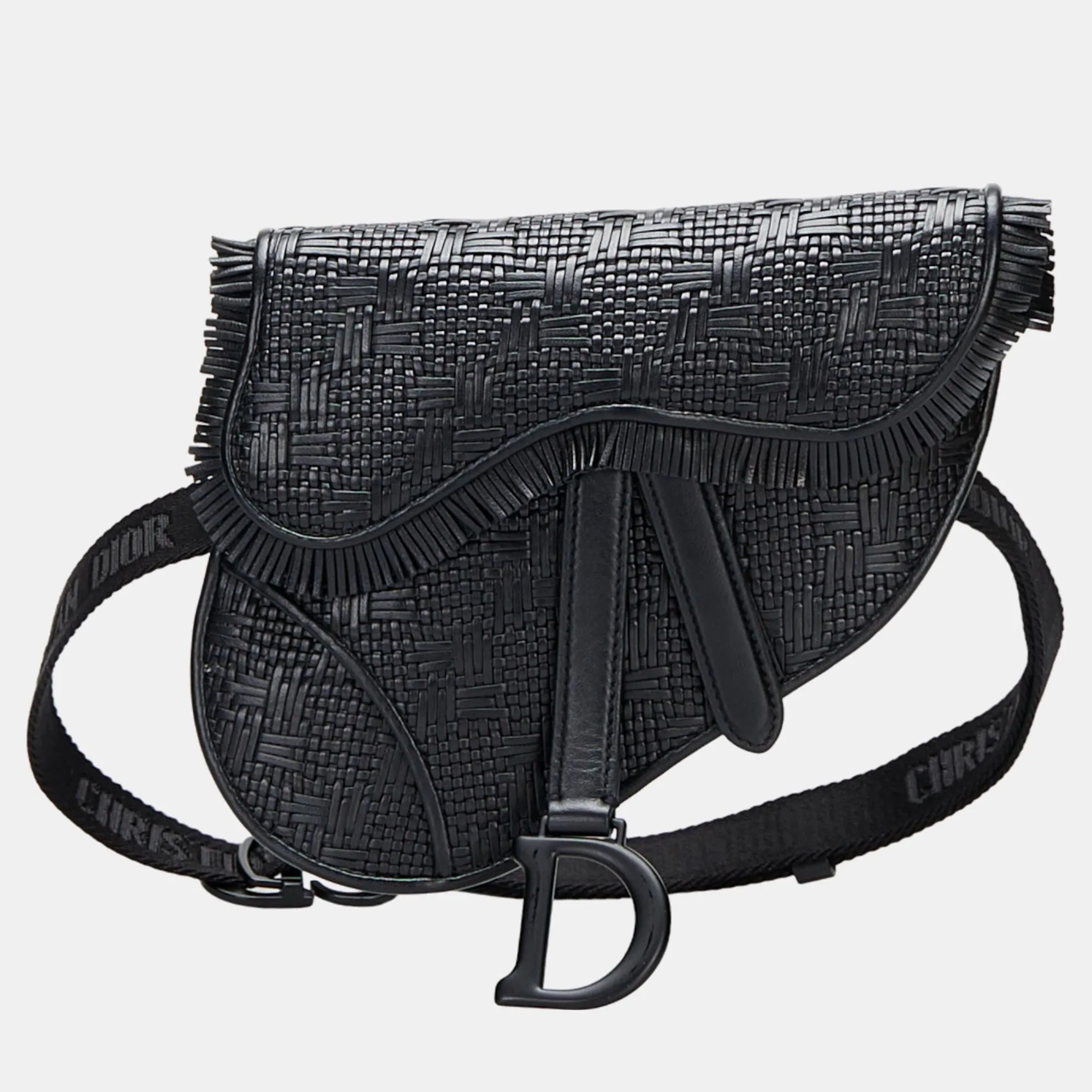 Black Ultra Matte Woven Saddle
