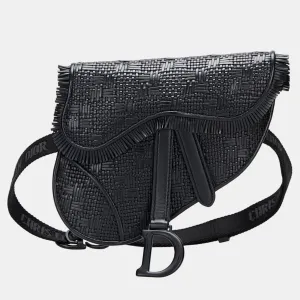 Black Ultra Matte Woven Saddle