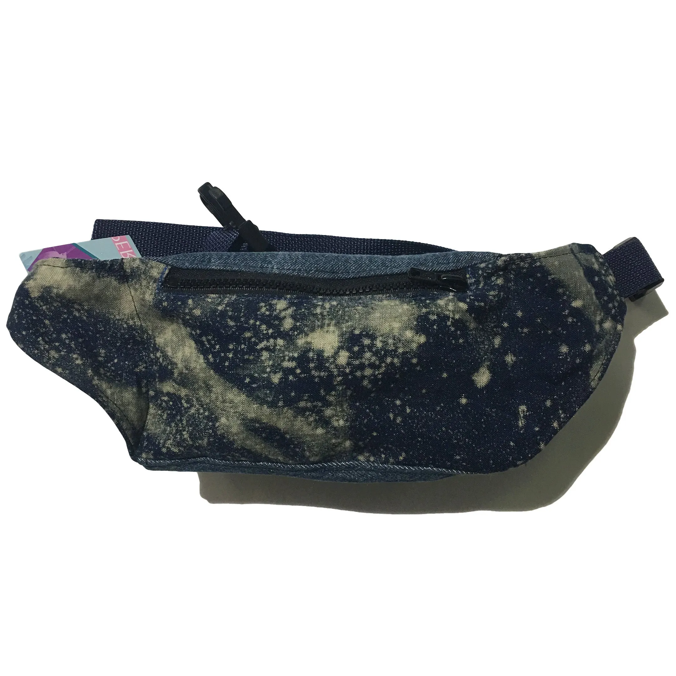 Blim Denim Bleach Splatter Fanny Pack