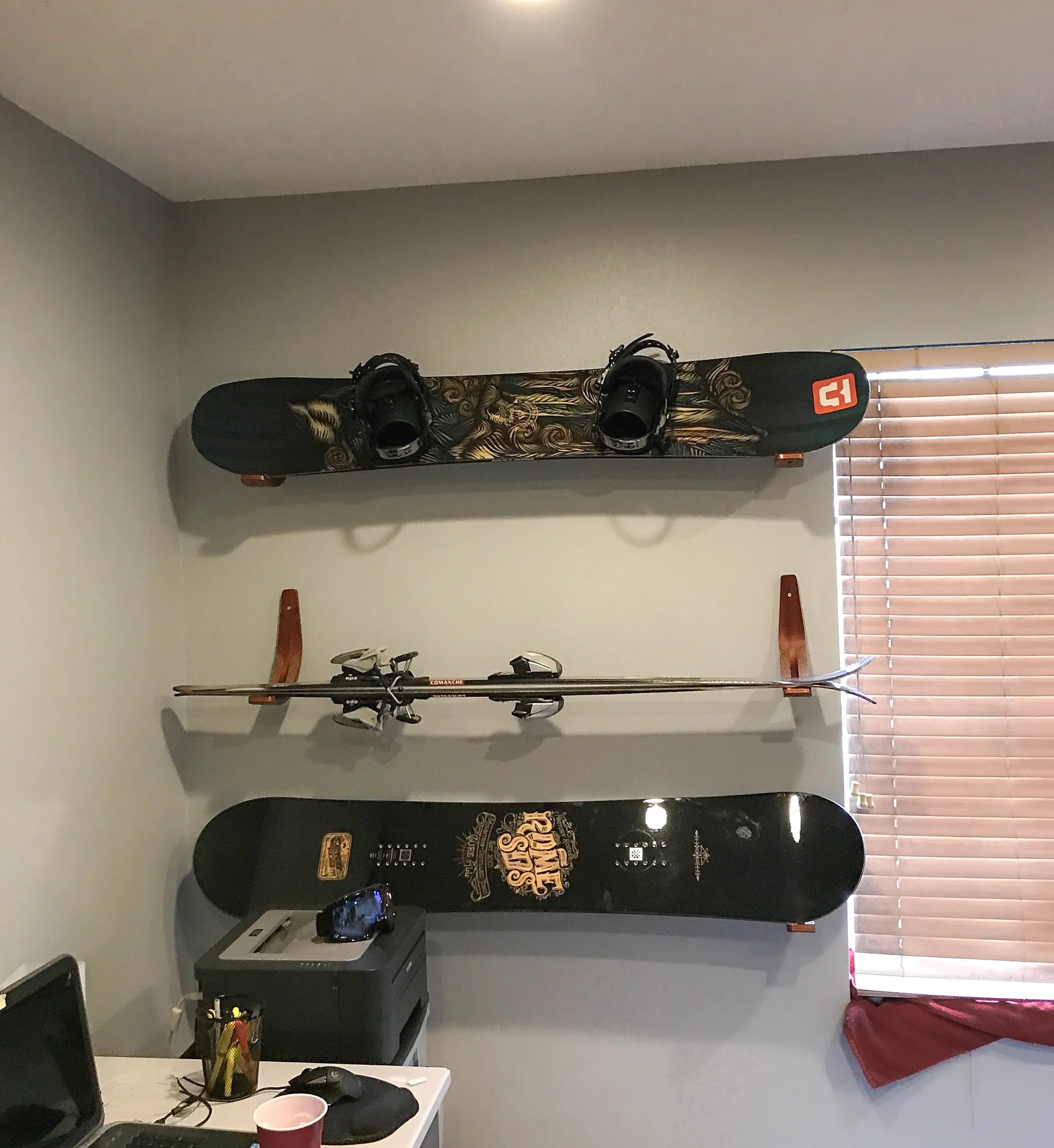 Blonde Wall Rack | Surf | Ski | Wake | Snowboard