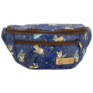 Blue Snow Corgi Fanny Pack