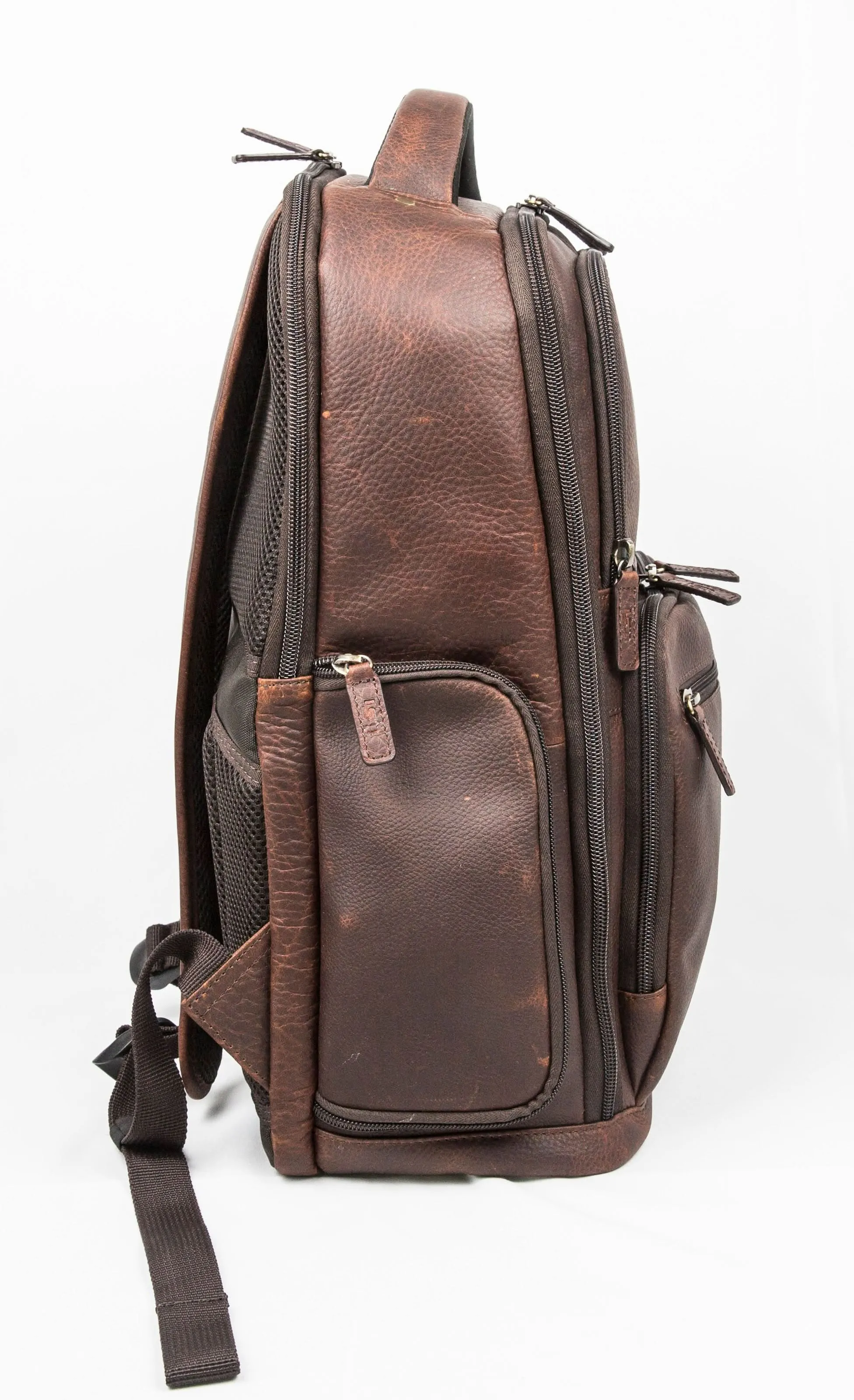 Cambridge Full Grain Mens Leather Backpack