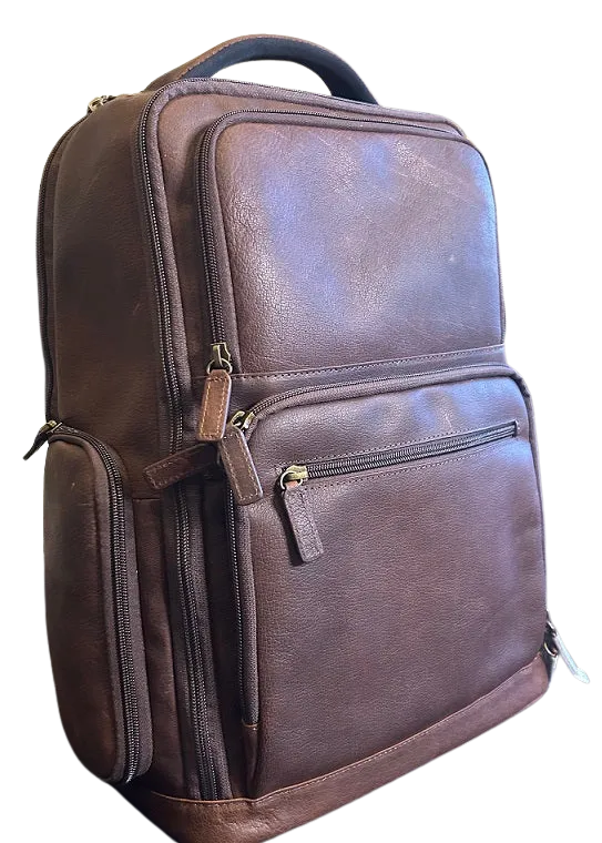 Cambridge Full Grain Mens Leather Backpack