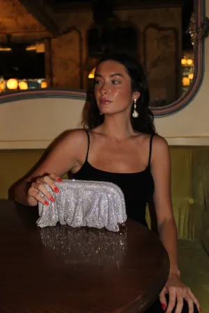 Camila Clutch in Silver