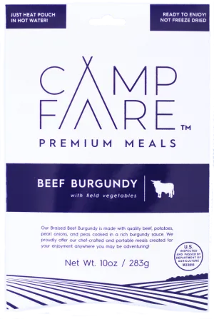 Campfare Beef Burgundy with field vegetables