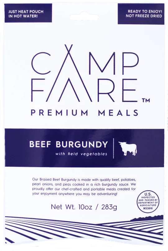 Campfare Beef Burgundy with field vegetables