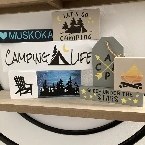 Camping Themed Tiered Tray DIY Kit