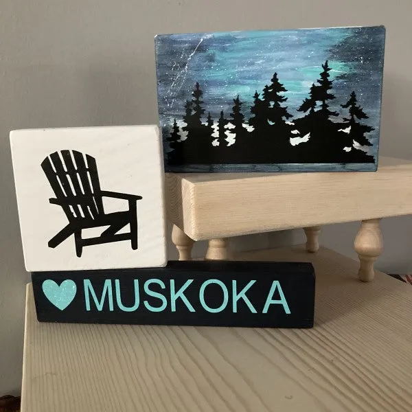 Camping Themed Tiered Tray DIY Kit