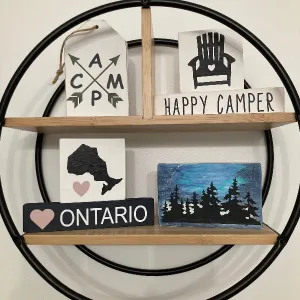 Camping Themed Tiered Tray DIY Kit