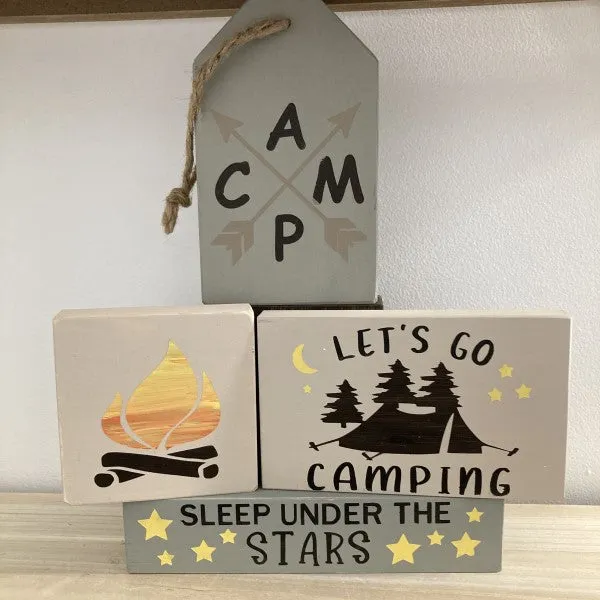 Camping Themed Tiered Tray DIY Kit