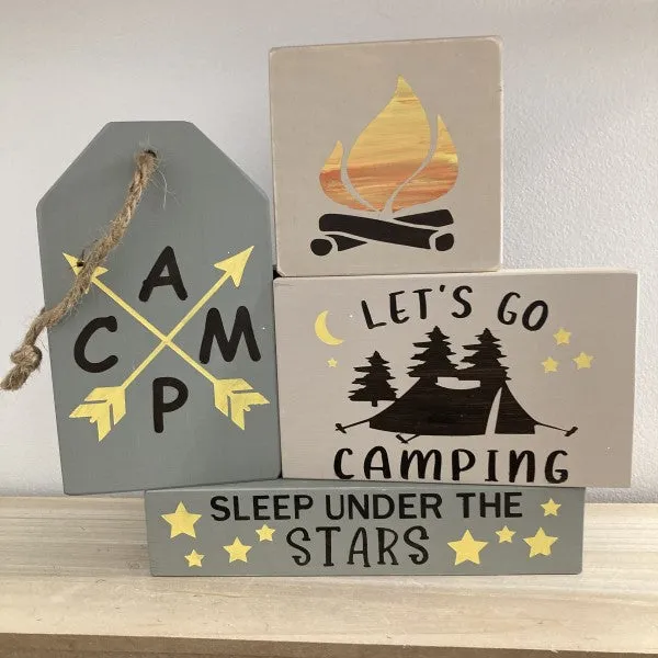 Camping Themed Tiered Tray DIY Kit