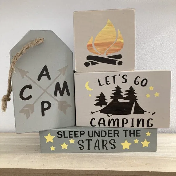 Camping Themed Tiered Tray DIY Kit