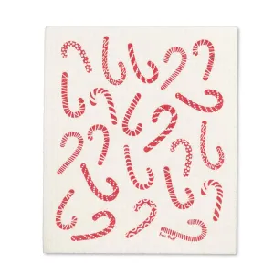 Candy Cane Swedish Dish Cloth